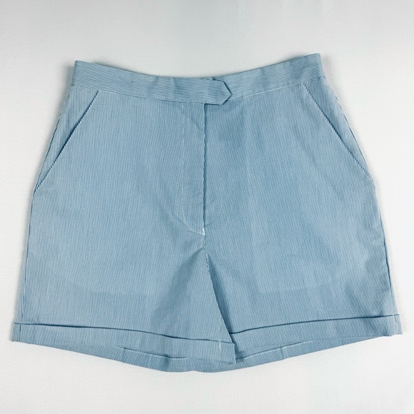 Vintage Tommy Hilfiger Sailor Striped Tailored High Waisted Shorts - Picture 2 of 10